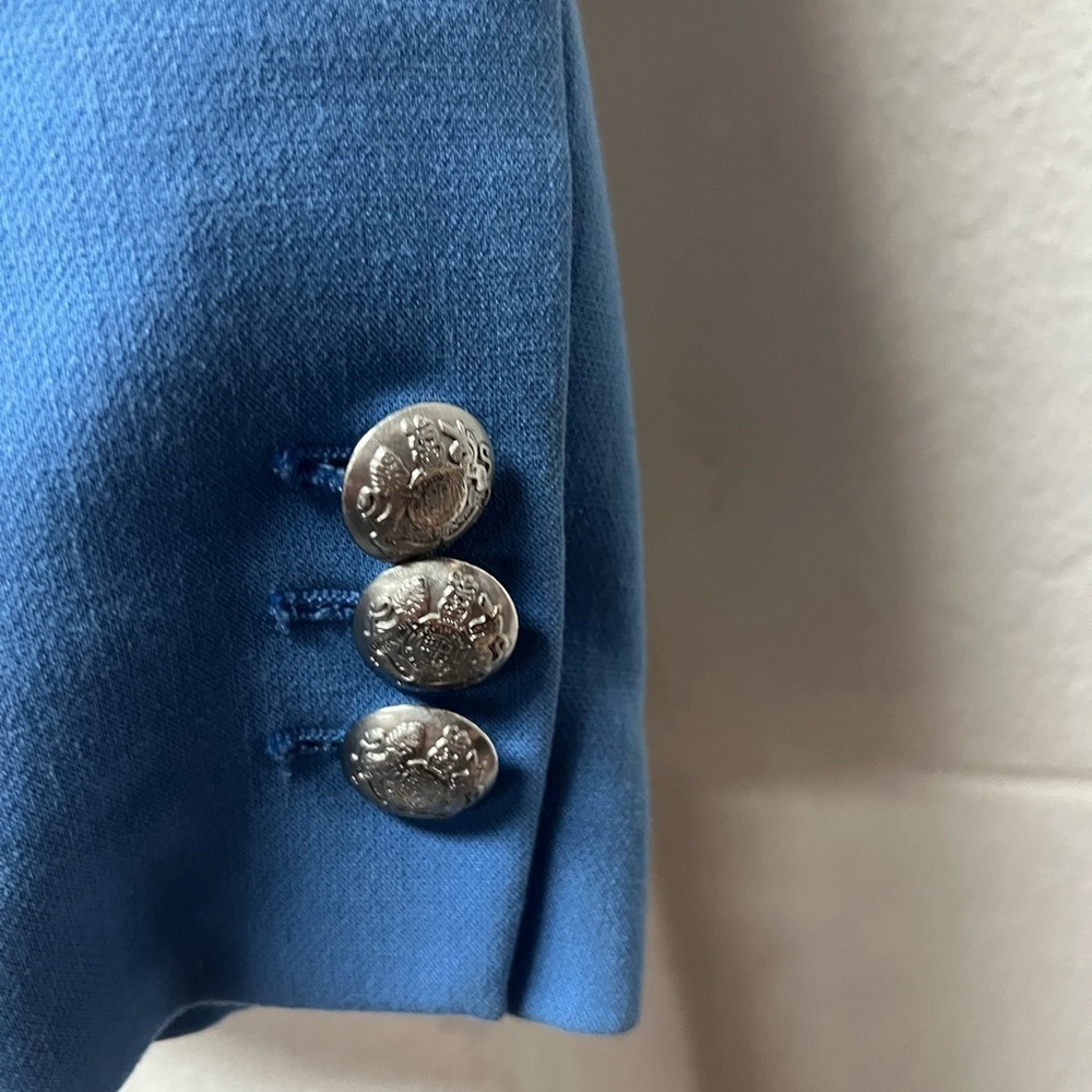 Talbots Blue Women's Blazer. Size 8p - Picture 3 of 6